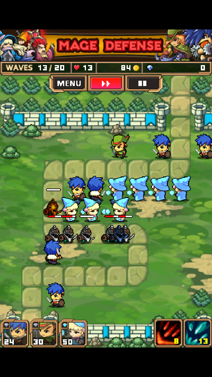 魔法師ディフェンス androidアプリスクリーンショット1