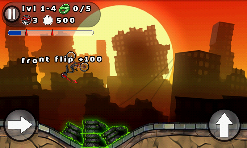 androidアプリ スティックマン BMX スタント バイク攻略スクリーンショット2
