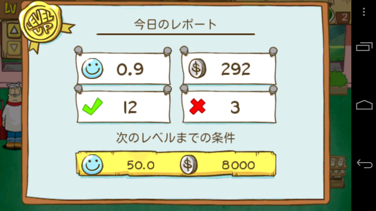 androidアプリ ガーフィールドのダイナー攻略スクリーンショット3