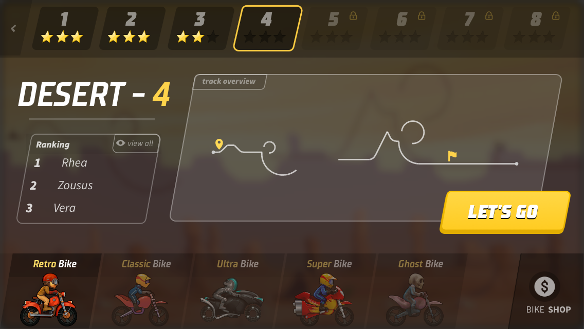 androidアプリ バイクレース(Bike Race)攻略スクリーンショット2