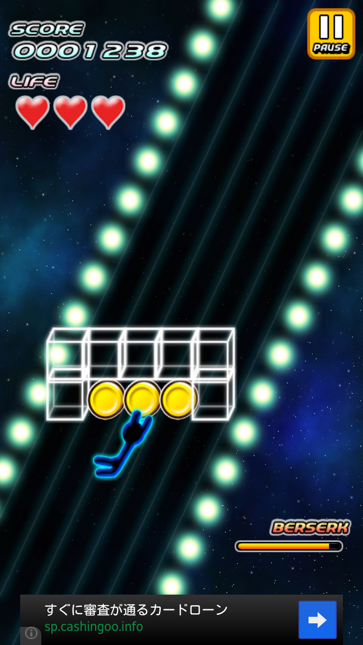 androidアプリ 超時空爆走 アボさん ~Galaxy Runner ~攻略スクリーンショット1