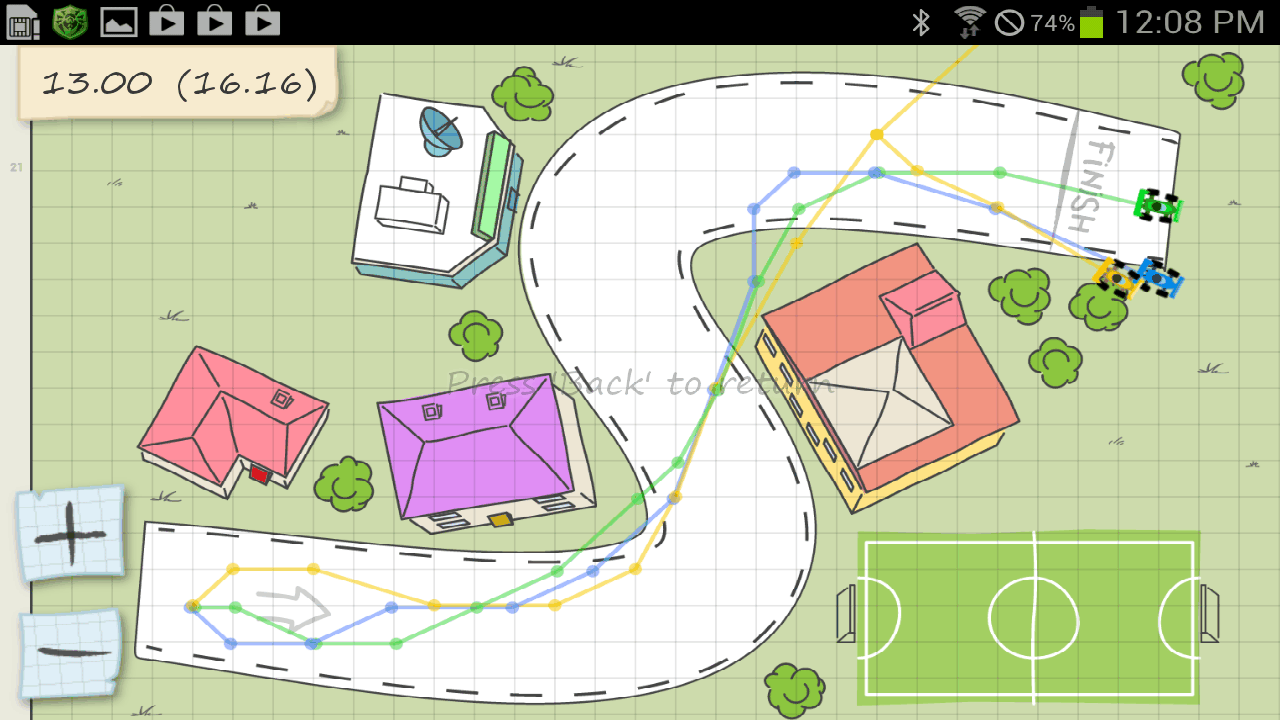 androidアプリ ペーパーレーシング攻略スクリーンショット4