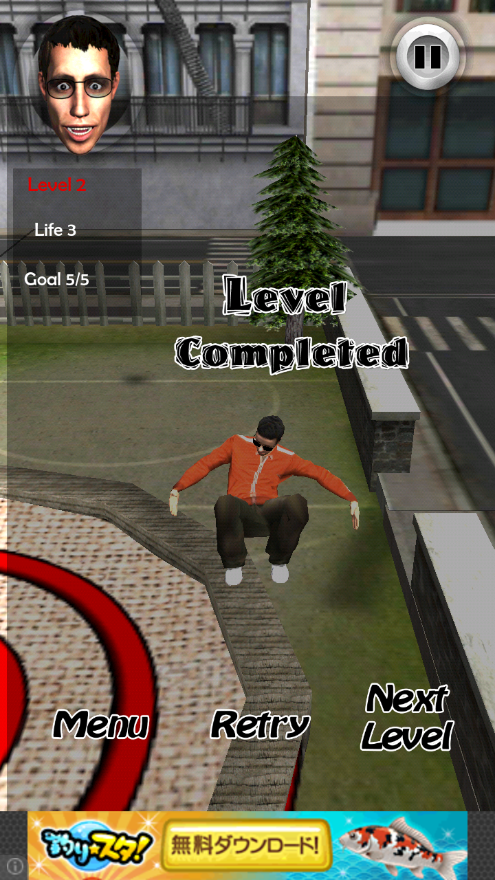 androidアプリ 人間パチンコ 3D攻略スクリーンショット4