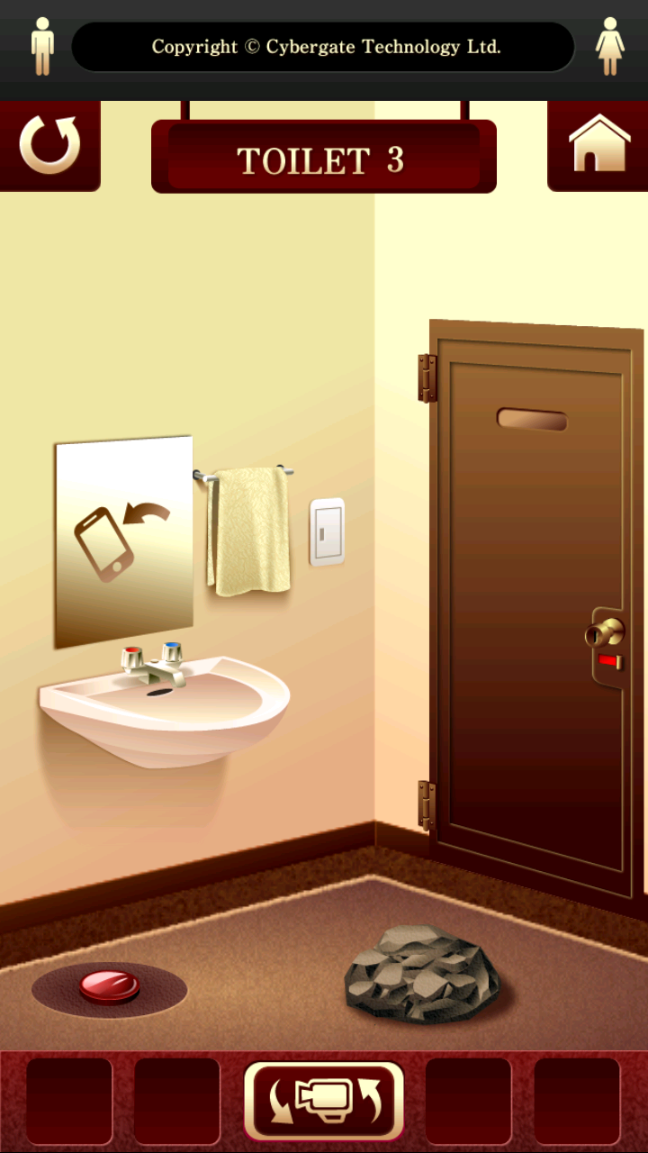 androidアプリ 脱出ゲーム “100 Toilets”攻略スクリーンショット1