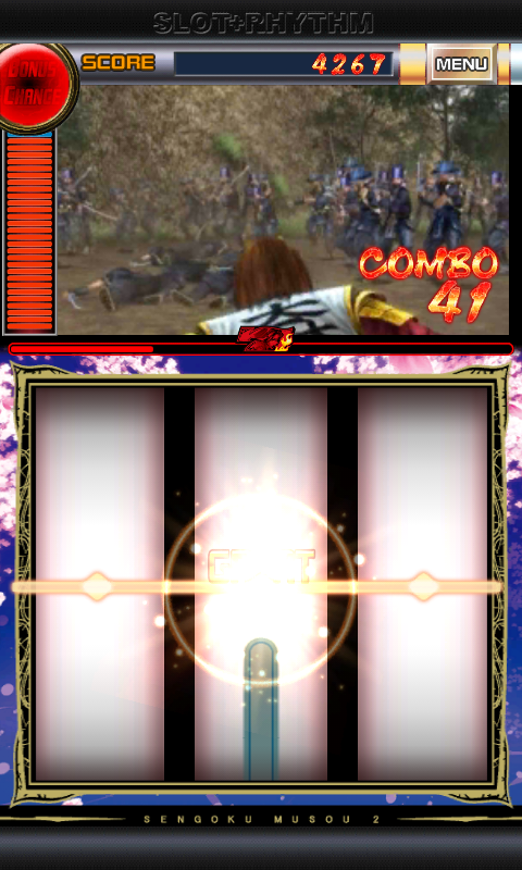 androidアプリ パチスロ戦国無双2「スロリズム」攻略スクリーンショット3