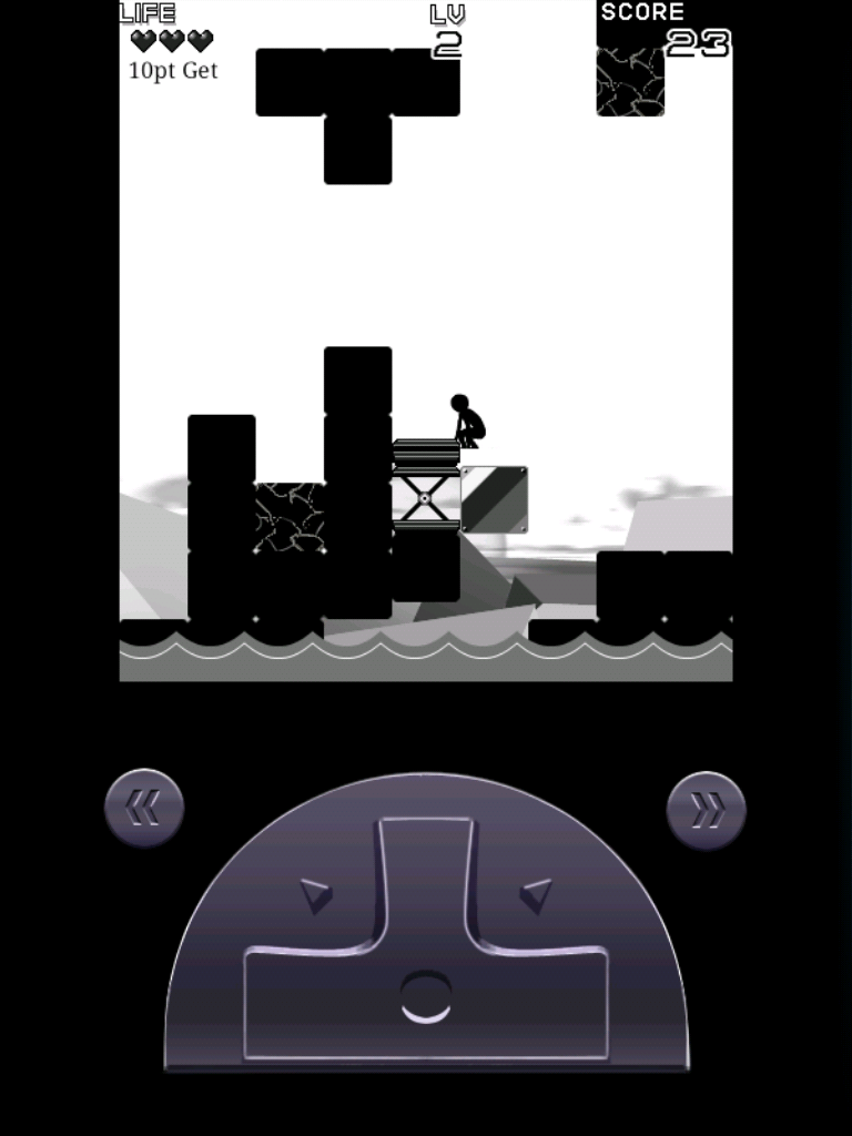 ブロックしずみA androidアプリスクリーンショット1