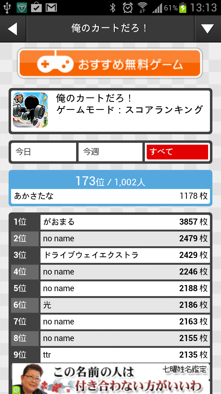 androidアプリ 俺のカートだろ!攻略スクリーンショット5