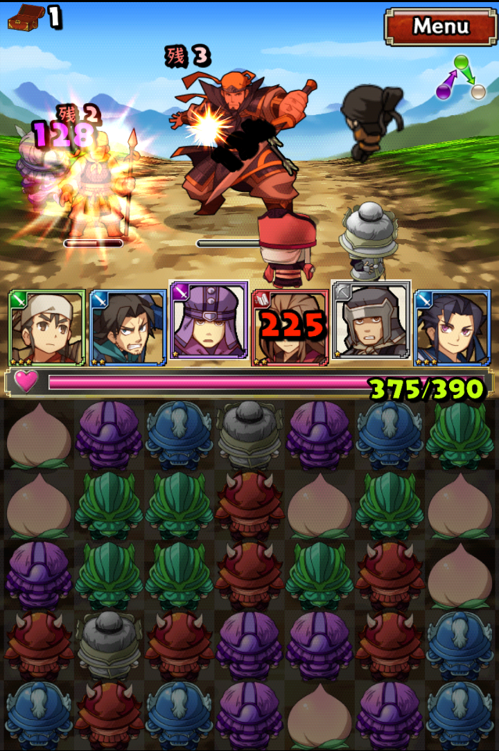 三国志パズル大戦 androidアプリスクリーンショット1