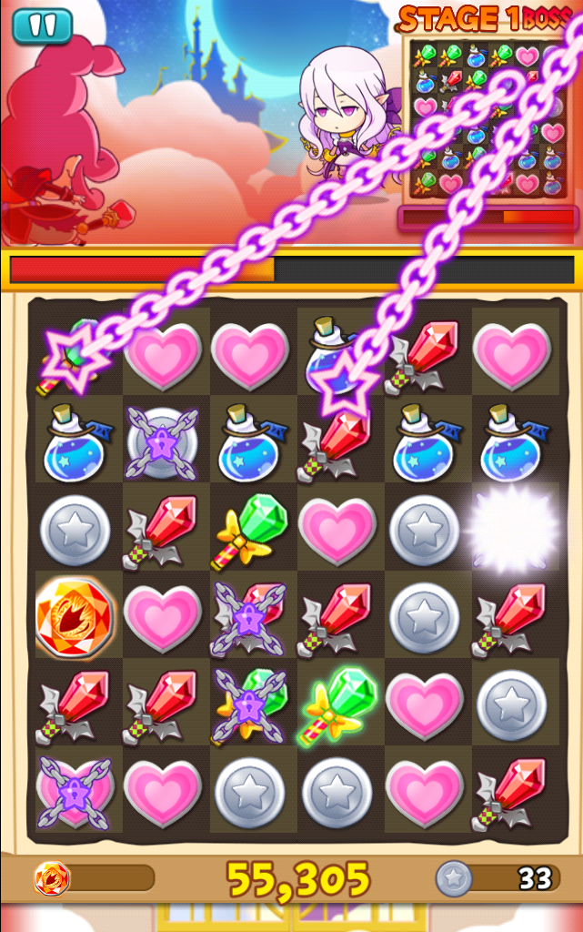 対戦！パズル＆マジック androidアプリスクリーンショット1