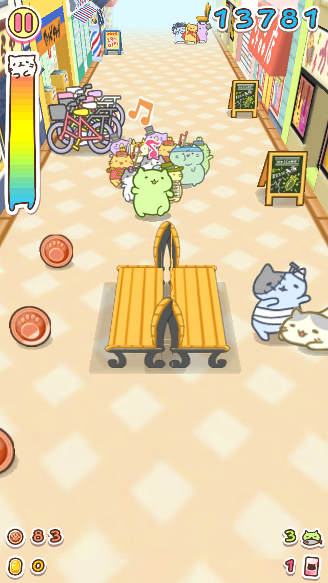 みっちりねこ だっしゅ！ androidアプリスクリーンショット1