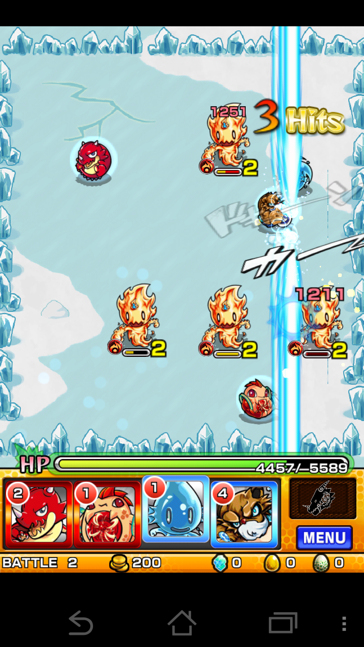 モンスターストライク androidアプリスクリーンショット1
