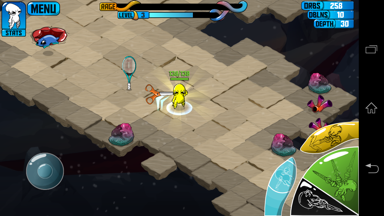androidアプリ Quadropus Rampage攻略スクリーンショット2