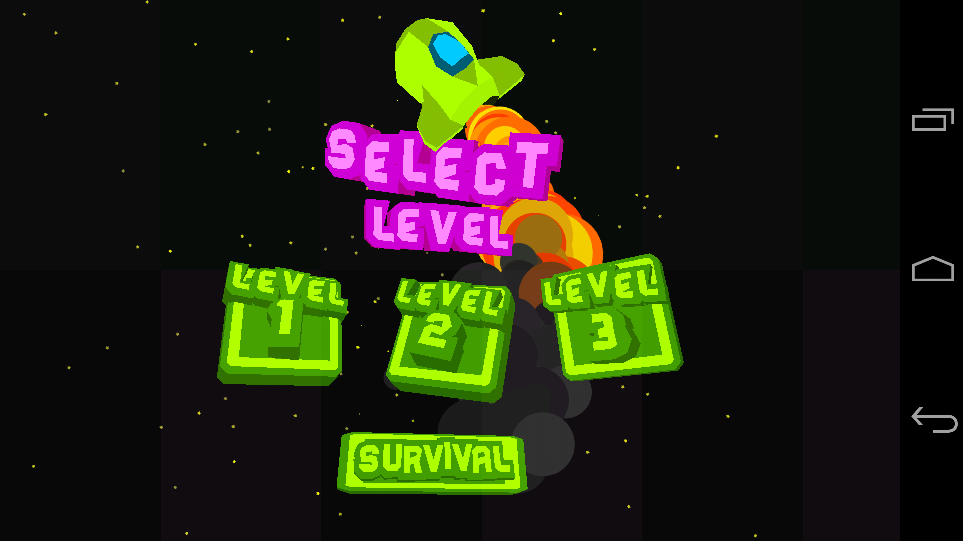 androidアプリ Asteroids 3D - Space Shooter攻略スクリーンショット1