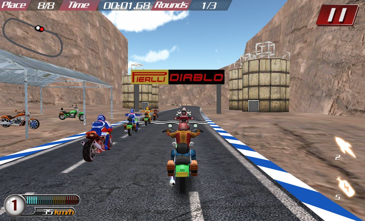 androidアプリ バイクカーブハリケーン攻略スクリーンショット2