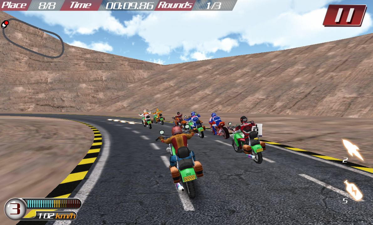 androidアプリ バイクカーブハリケーン攻略スクリーンショット3