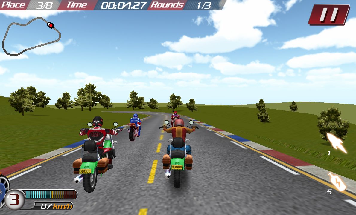 バイクカーブハリケーン androidアプリスクリーンショット1