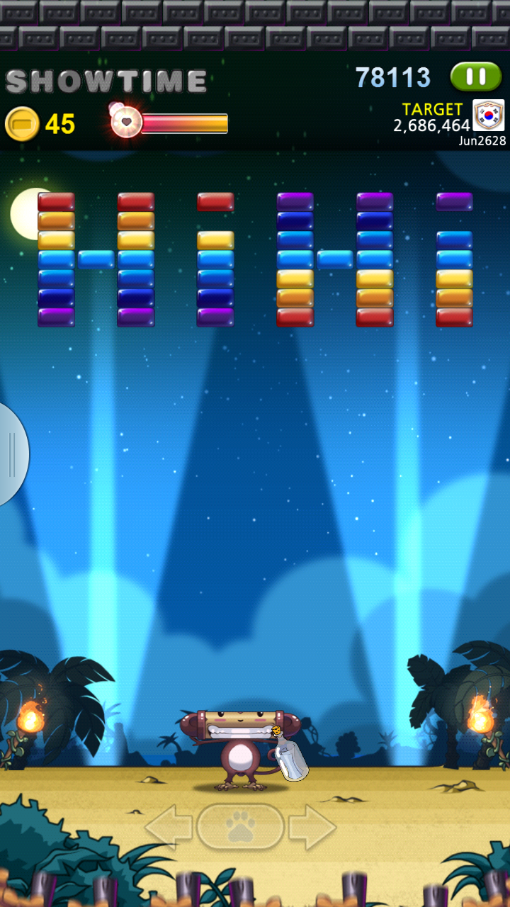 ブロック崩し BRICKS BREAKER-FRIENDS androidアプリスクリーンショット1