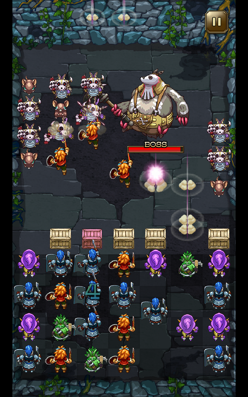 androidアプリ ウチの騎士団長はどうやら、パズル感覚で戦闘指揮しているらしい攻略スクリーンショット3