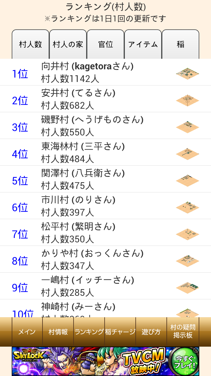 androidアプリ 戦国村を作ろう!攻略スクリーンショット5