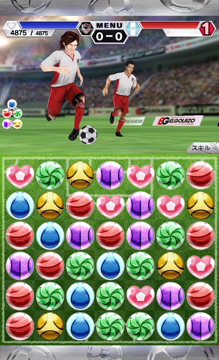 パズルサッカー androidアプリスクリーンショット1