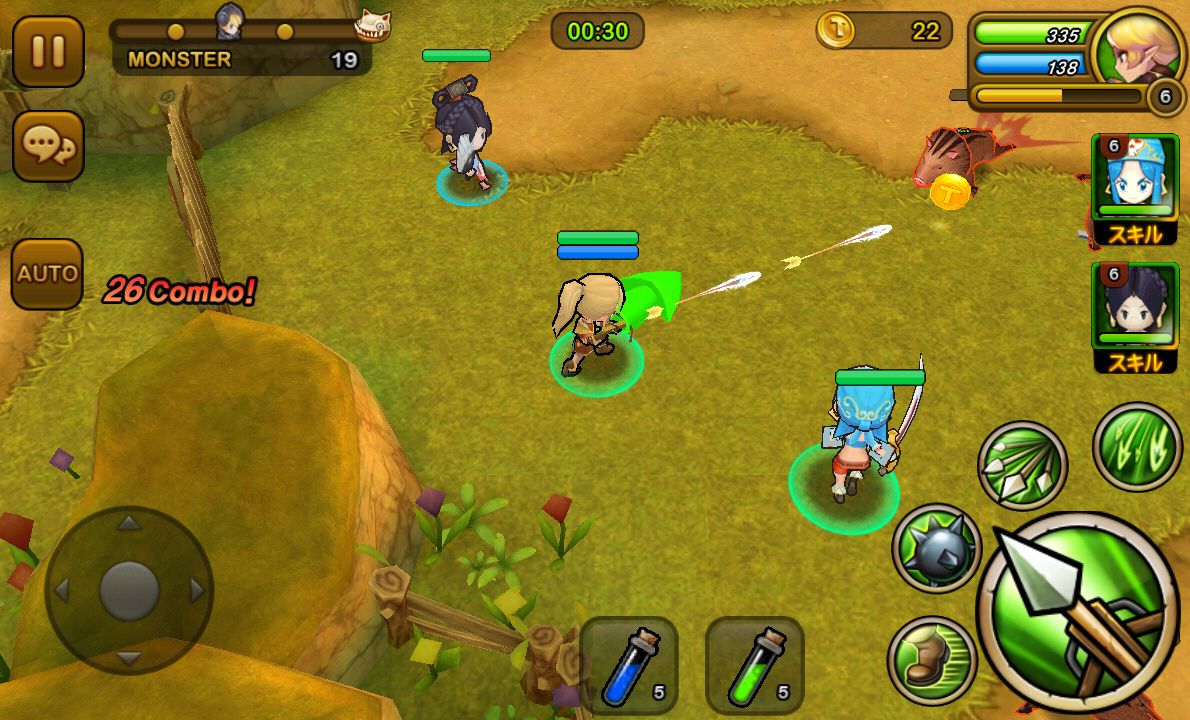 androidアプリ 大乱闘RPGガーディアンハンター攻略スクリーンショット3