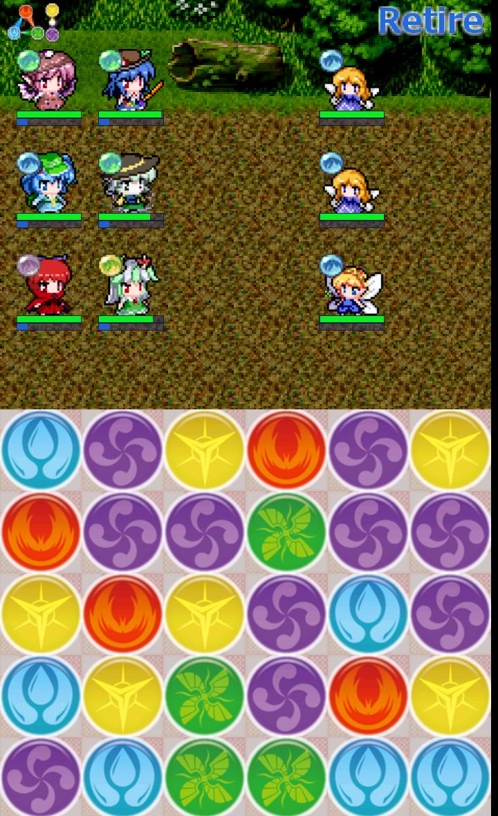androidアプリ パズル&幻想郷攻略スクリーンショット2
