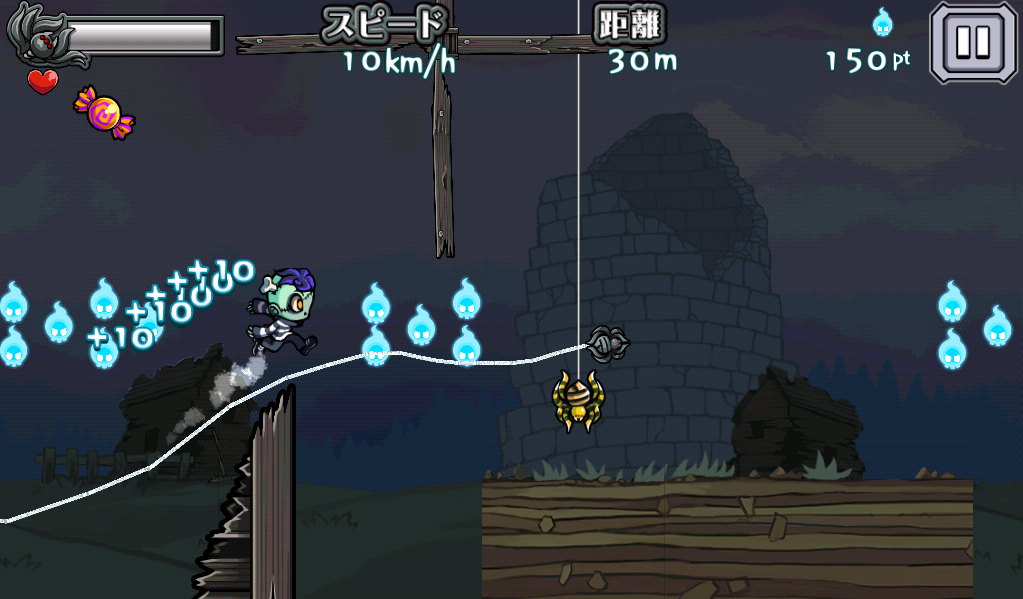 androidアプリ 直感アクション‼モンスターダッシュ攻略スクリーンショット1