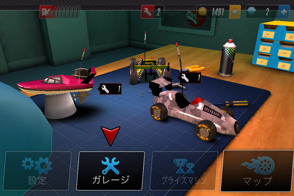 androidアプリ Touch Racing 2攻略スクリーンショット2