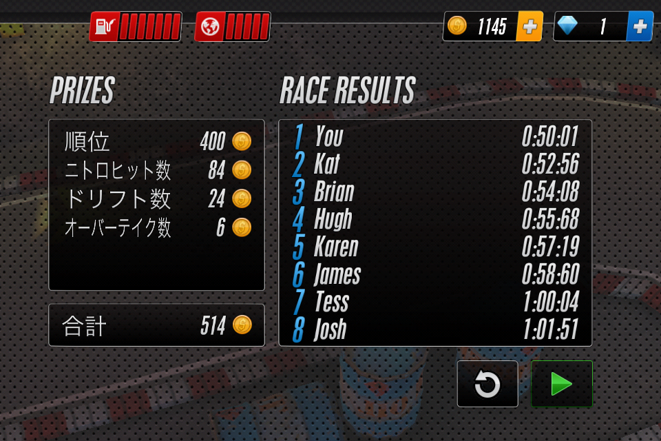 androidアプリ Touch Racing 2攻略スクリーンショット3