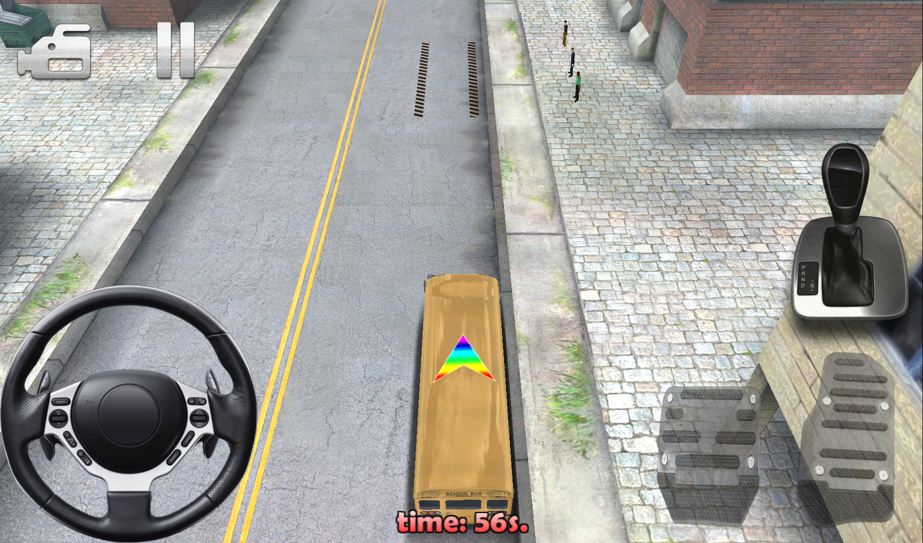 市スクールバスの運転手の3D androidアプリスクリーンショット1