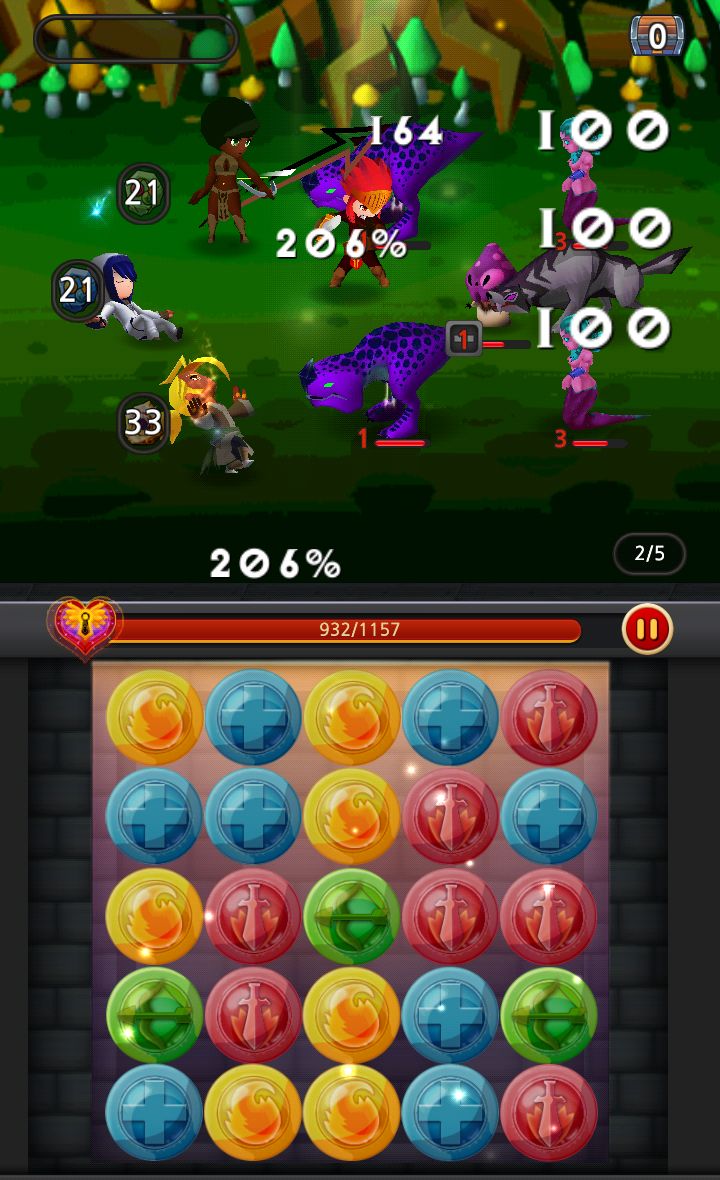 ダンジョンハーツブリッツ androidアプリスクリーンショット1