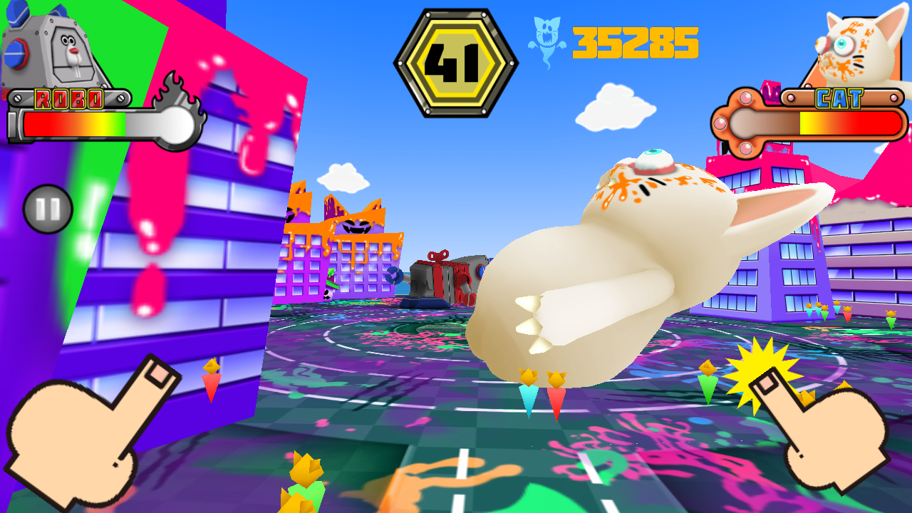 androidアプリ ギガキャット VS メガロボット攻略スクリーンショット5