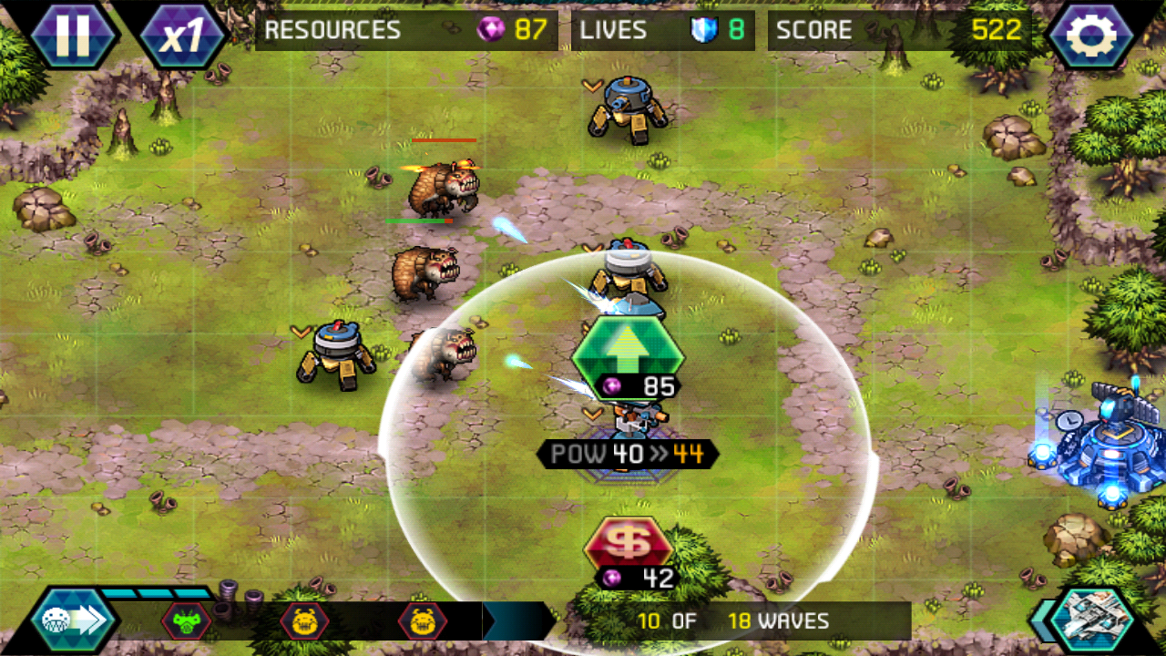 androidアプリ タワーディフェンス: Infinite War攻略スクリーンショット4