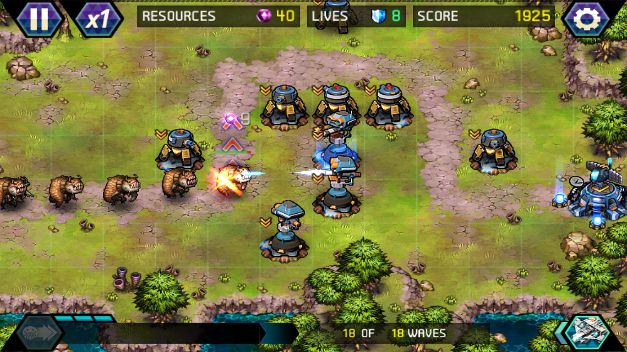 タワーディフェンス: Infinite War androidアプリスクリーンショット1