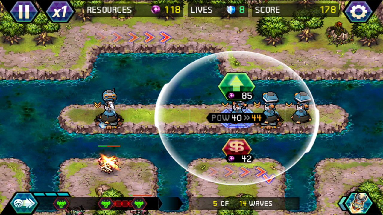 タワーディフェンス: Infinite War androidアプリスクリーンショット3