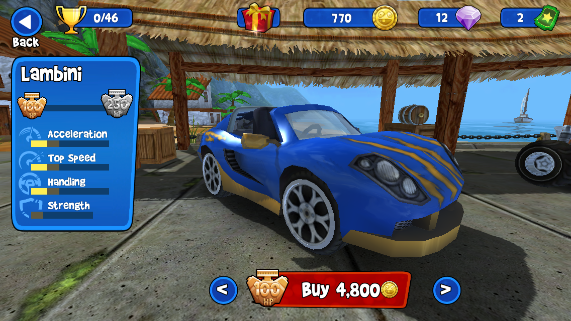 androidアプリ Beach Buggy Racing攻略スクリーンショット2