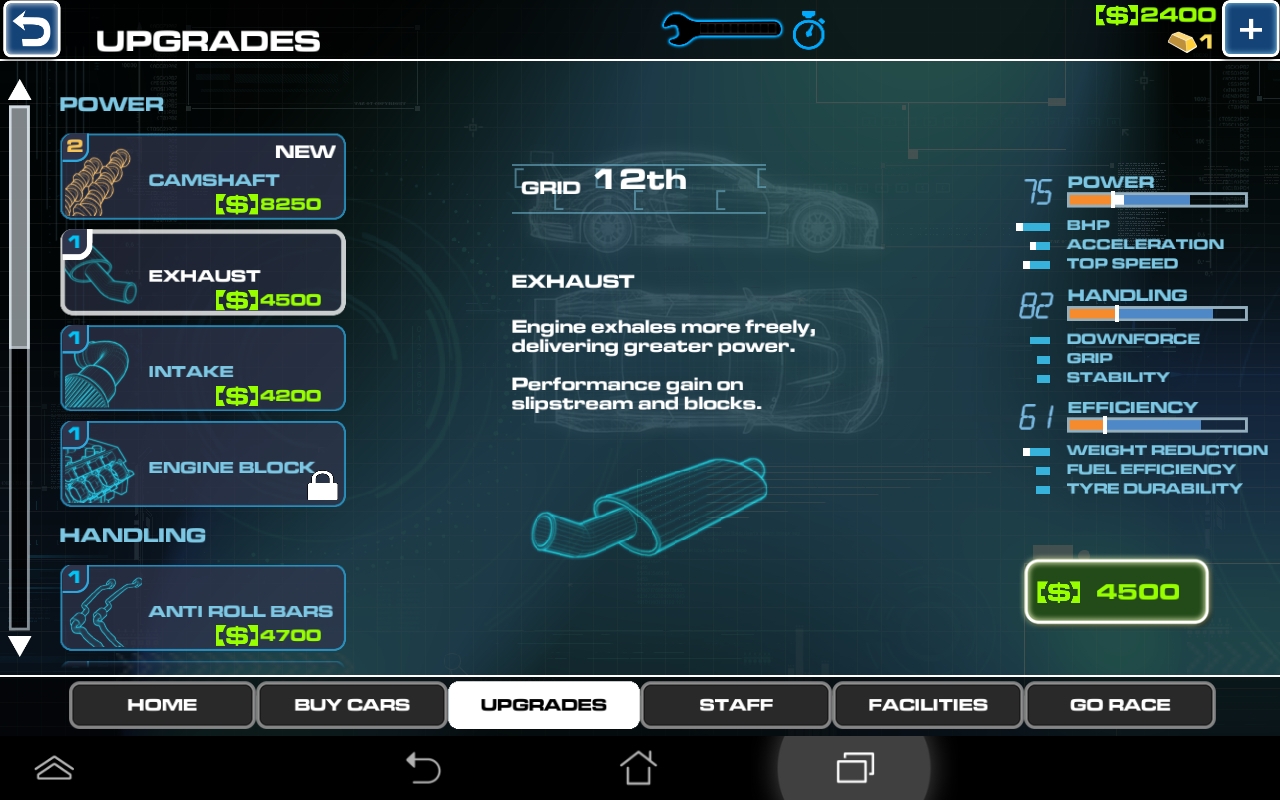androidアプリ Race Team Manager攻略スクリーンショット4
