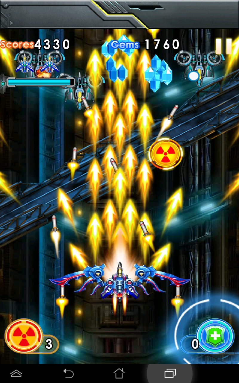 雷電戦機：嵐の奇襲 androidアプリスクリーンショット1