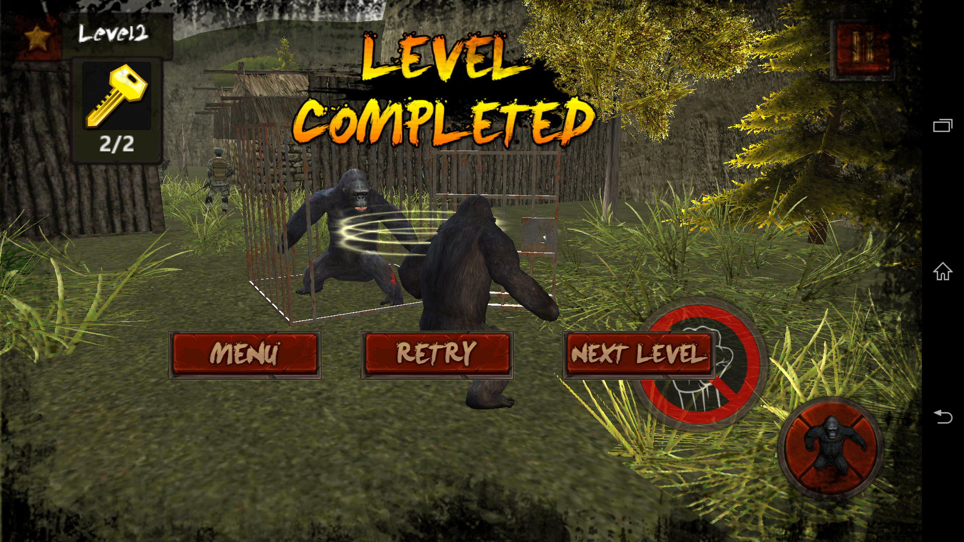 androidアプリ Assassin Ape 3D攻略スクリーンショット3