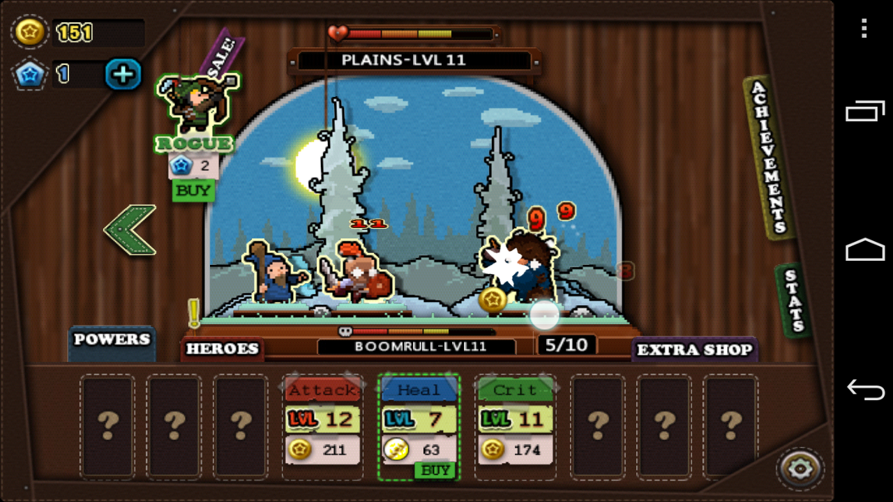 Tap Heroes androidアプリスクリーンショット1