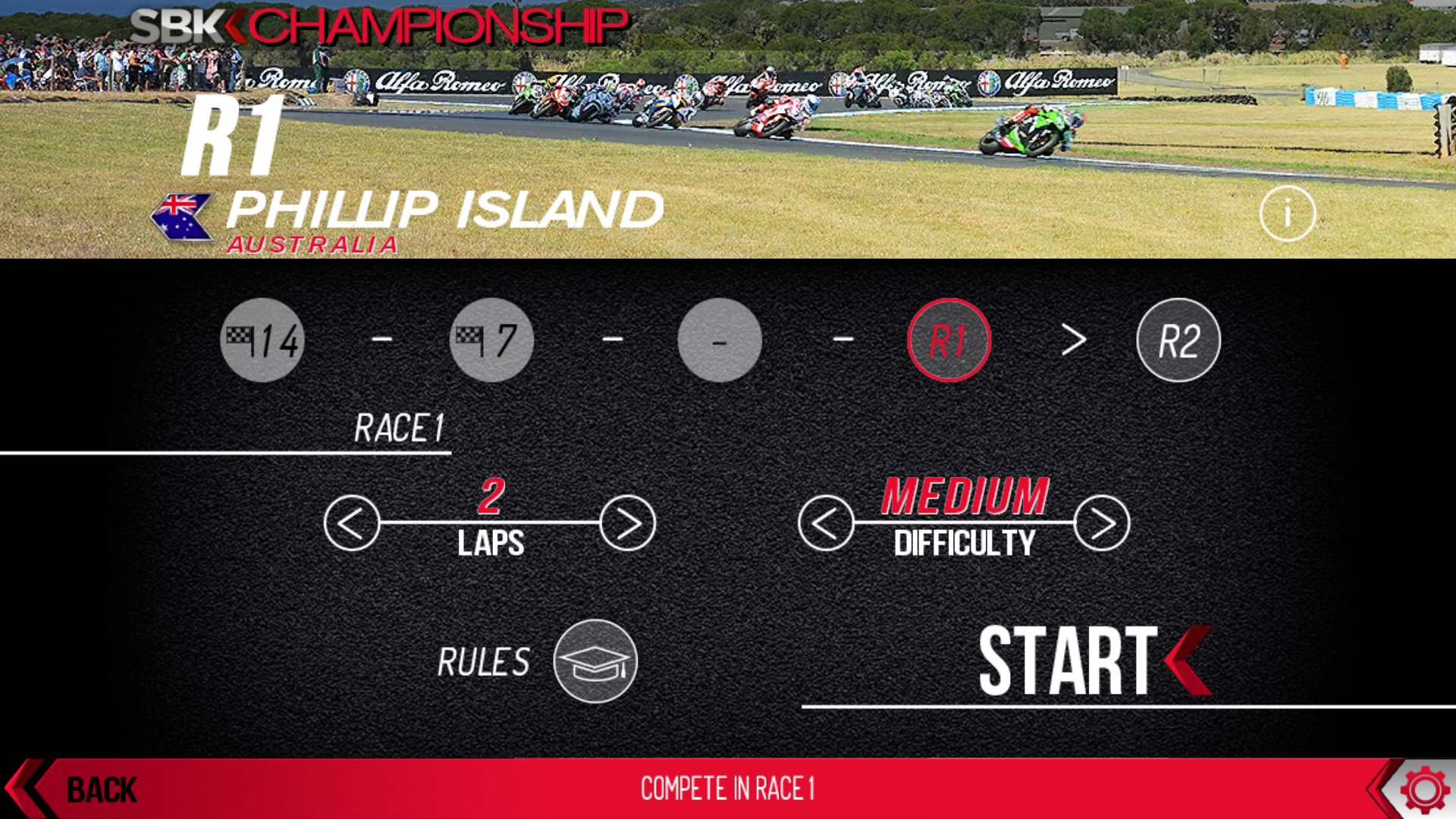 androidアプリ SBK14 Official Mobile Game攻略スクリーンショット2