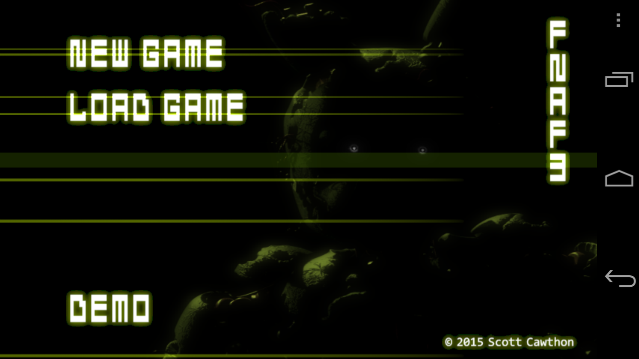 androidアプリ Five Nights at Freddy's 3 Demo攻略スクリーンショット1