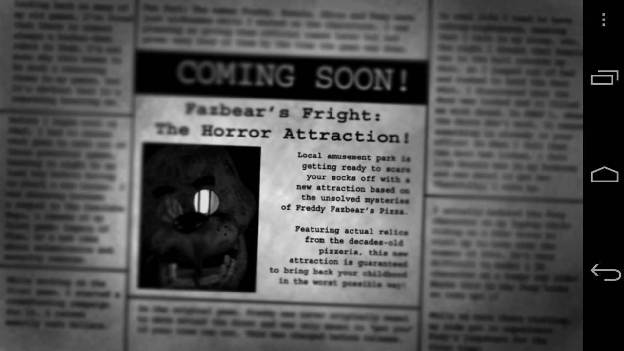 androidアプリ Five Nights at Freddy's 3 Demo攻略スクリーンショット2