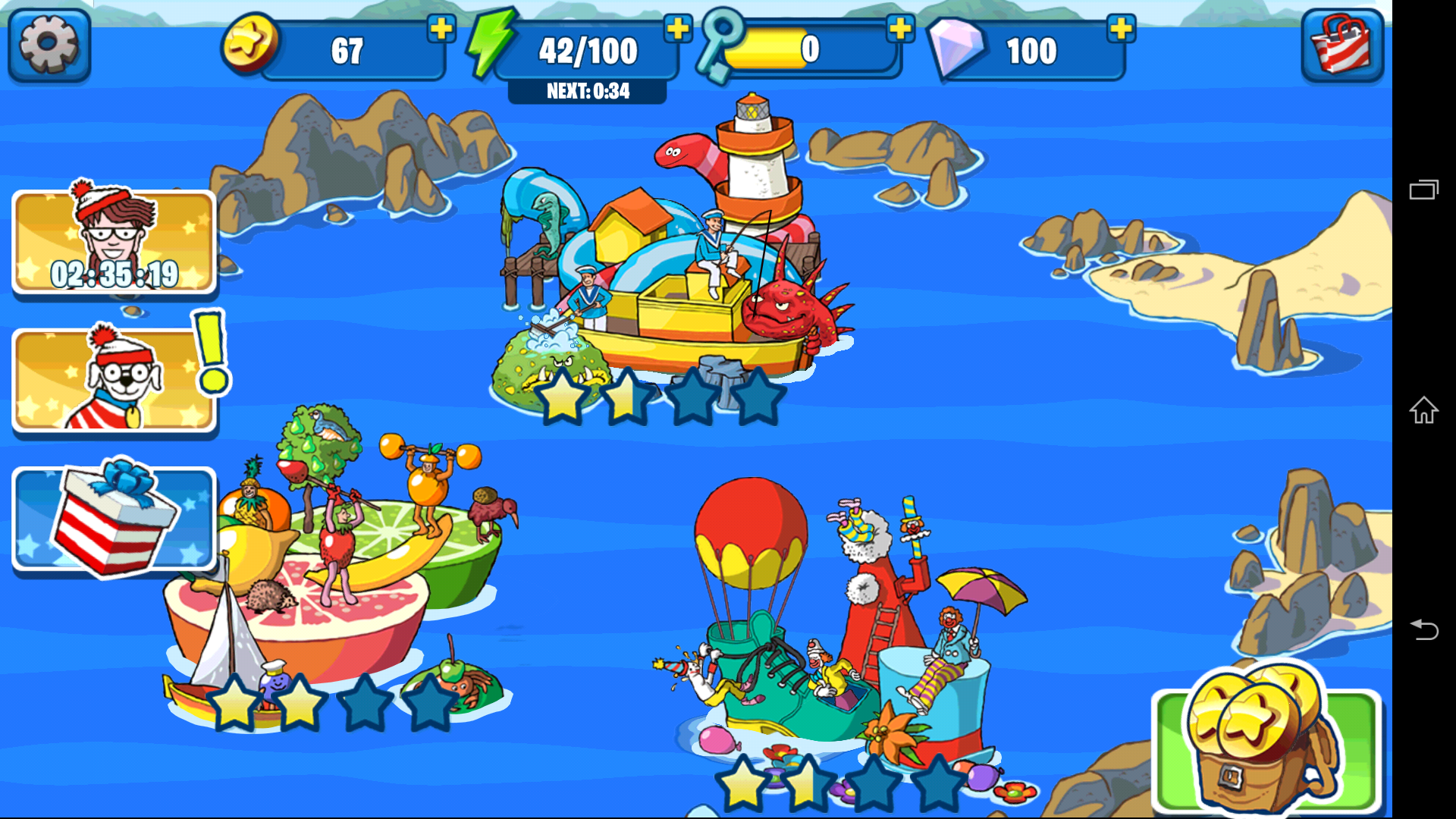androidアプリ ウォーリー& Friends!攻略スクリーンショット1