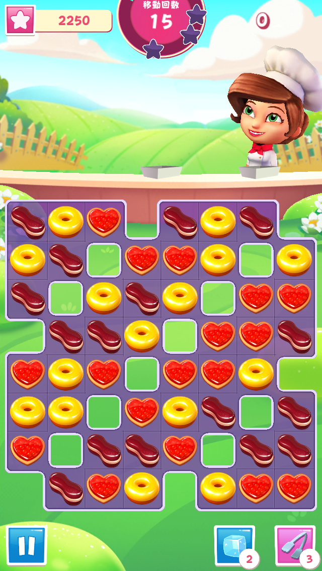 androidアプリ パティシエスイーツパズル攻略スクリーンショット1