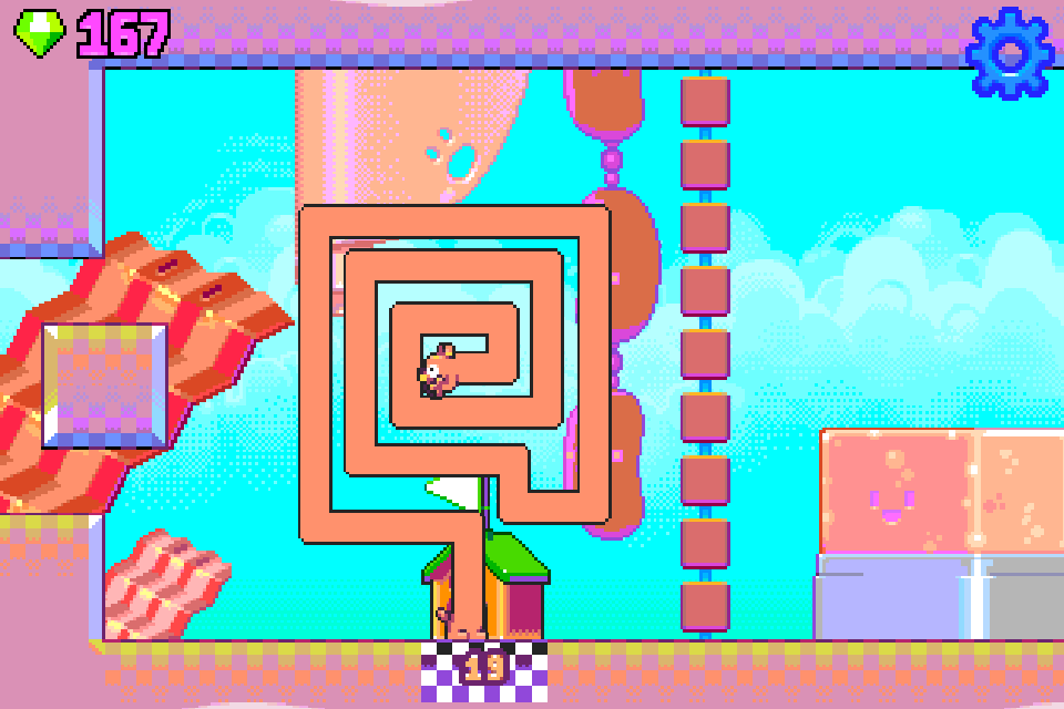 androidアプリ Silly Sausage in Meat Land攻略スクリーンショット2