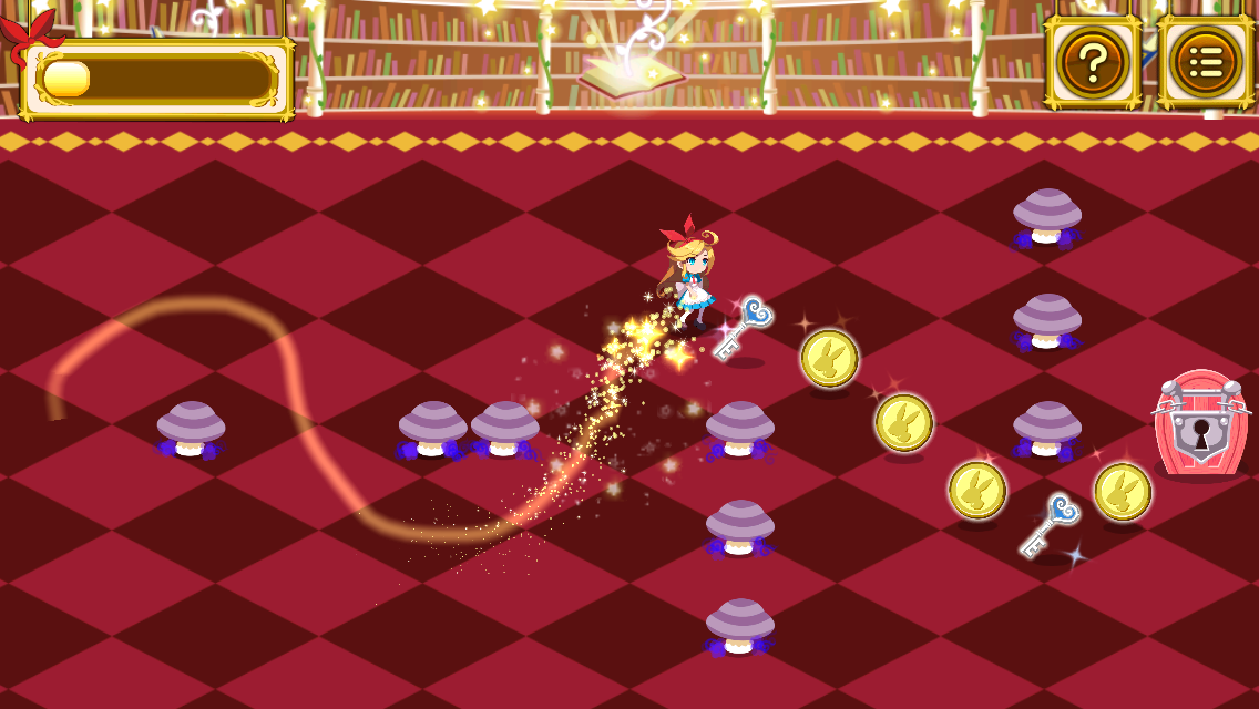 アリスのマジカルライン-ふしぎパズル- androidアプリスクリーンショット1