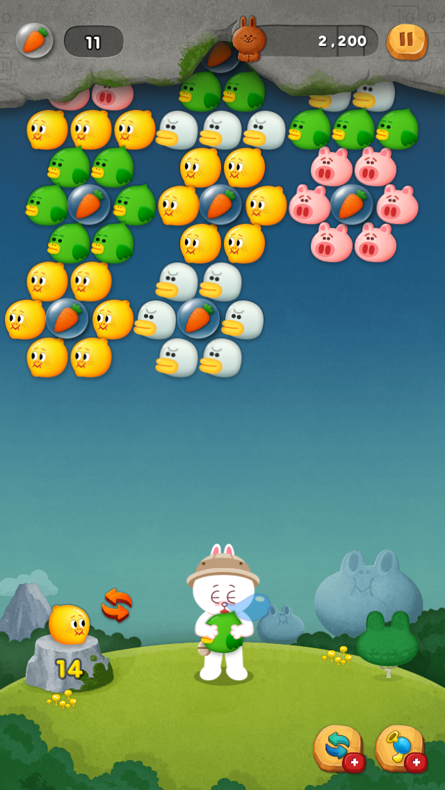 androidアプリ LINE バブル2攻略スクリーンショット4