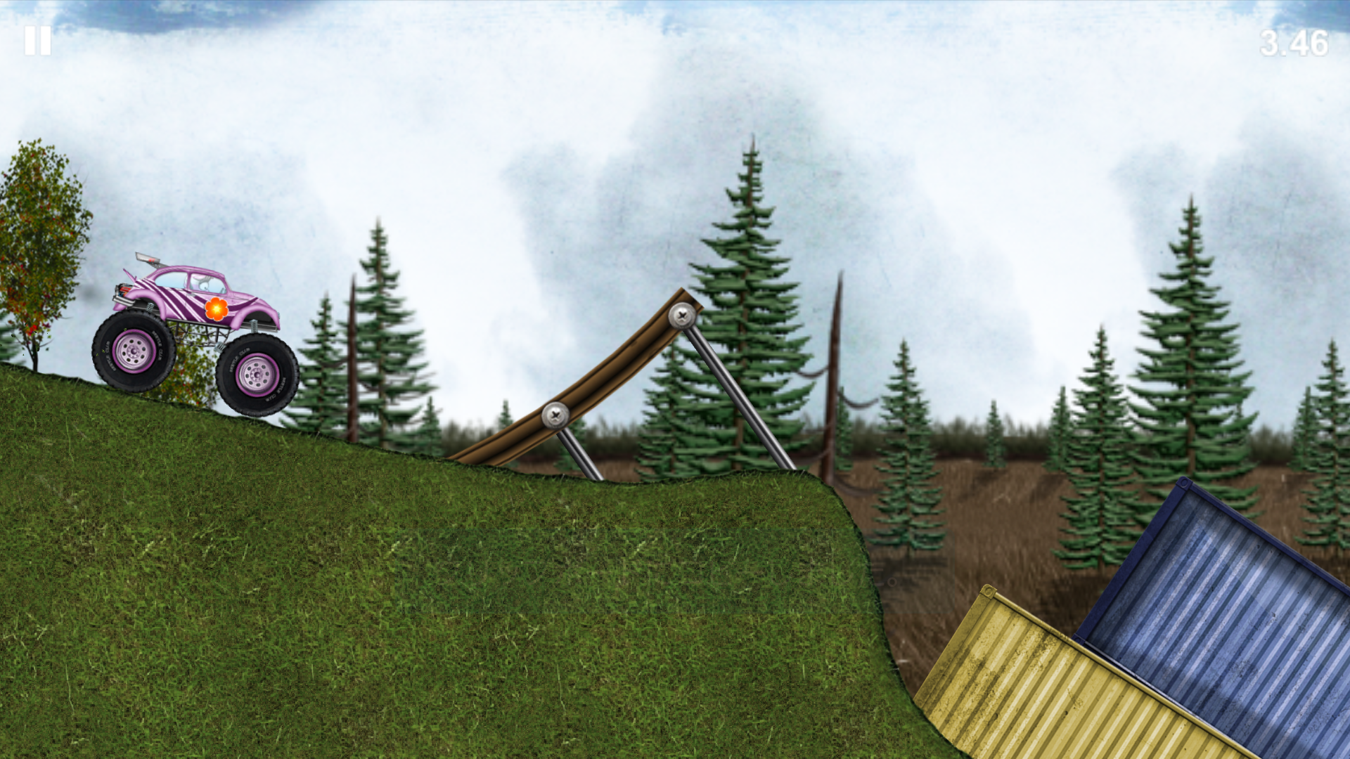 Stickman Downhill Monstertruck androidアプリスクリーンショット1