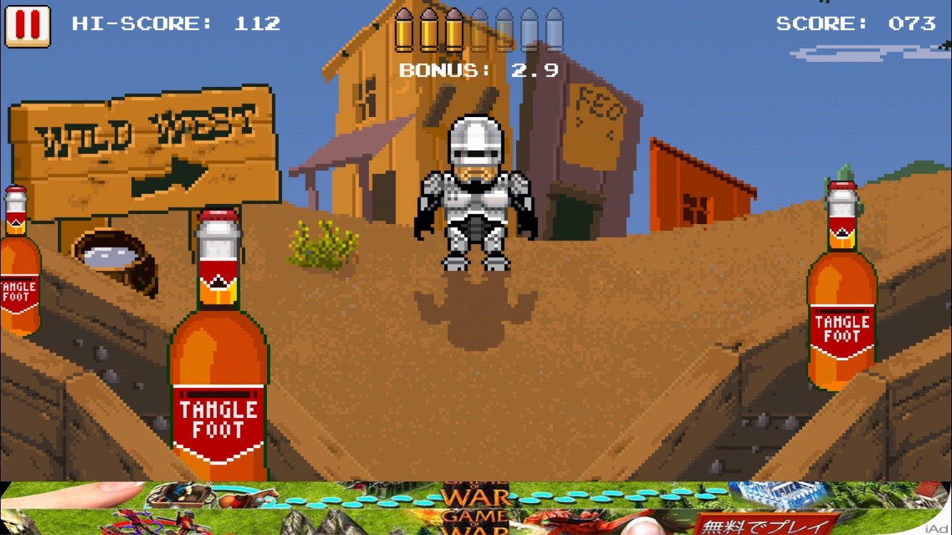 Guns n' Bottles - 西部一早い指使い。 androidアプリスクリーンショット3